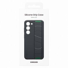 Noah Silikonski ovitek z zapestnim trakom Samsung Galaxy S23 Silicone Grip Cover black