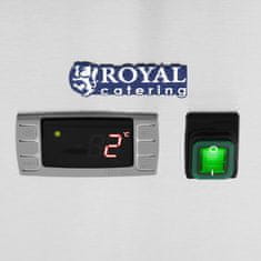 Royal Catering Hladilna miza s 4 predali in delovno površino 4 x GN 1/2 220 l 235 W