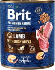Brit Premium by Nature Dog Cons. - Jagnječje z ajdo 800 g