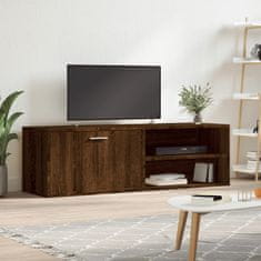 Greatstore TV omarica rjavi hrast 120x34x37 cm inženirski les