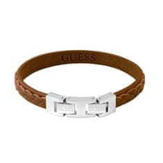 Guess Elegantna usnjena zapestnica Tuson JUMB02143JWSTCGT/U