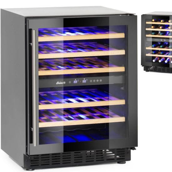 Arktic Dvoobmočni hladilnik za vino za 46 steklenic 133 l 90 W