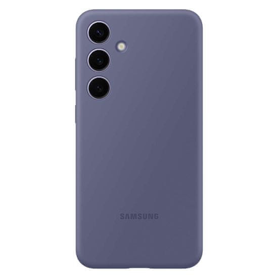 Samsung Originalni silikonski ovitek za Samsung Galaxy S24+ Silikonski ovitek vijolične barve