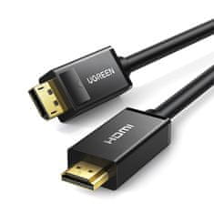 Ugreen Kabel DisplayPort - HDMI 4K HDR 3D 3 m črn