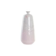NEW Vaza DKD Home Decor Keramika Svetlo roza Dvobarvna 15 x 15 x 32 cm Sodobna