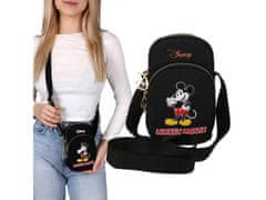 Disney Mickey Mouse Disney Črna torbica/torbica za čez ramo, z zlatimi elementi 12x18x6 cm 