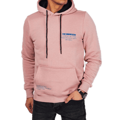Dstreet Moška majica s kapuco roza bx5692 XL