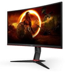 AOC CQ27G2S/BK gaming monitor, 68,6 cm (27), QHD, VA, 165 Hz, ukrivljen