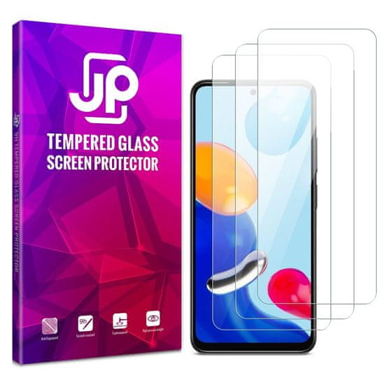 JP JP Long Pack Kaljeno steklo, 3 stekla za Xiaomi Redmi Note 11 / Note 11S