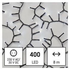 Emos Emos D4BC02 LED božična veriga - ježek, 8 m, notranja in zunanja, hladno bela, časovnik