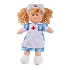 Bigjigs Toys lutka iz blaga medicinska sestra Nancy 28 cm