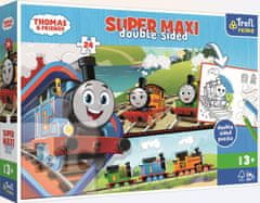 Trefl Puzzle Thomas the Tank Engine and Friends Super Maxi 24 kosov - obojestransko