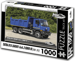 RETRO-AUTA Puzzle tovornjak št. 40 Tatra 815-2A0S01 6x6.2 EURO III (2008 - 2013) 1000 kosov