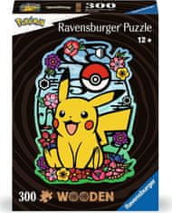 Ravensburger Pikachu lesena obrisna sestavljanka 300 kosov