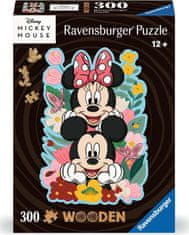 Ravensburger Mickey in Minnie lesena sestavljanka 300 kosov