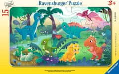 Ravensburger Puzzle Simpatični dinozavri 15 kosov
