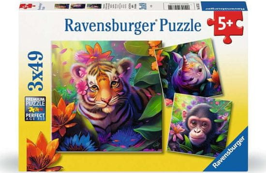 Ravensburger Jungle Cubs Puzzle 3x49 kosov