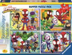 Ravensburger Puzzle Spidey in njegovi neverjetni prijatelji 4x42 kosov