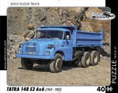 RETRO-AUTA Puzzle Tovornjak št. 31 Tatra 148 S3 6x6 (1969 - 1982) 40 kosov