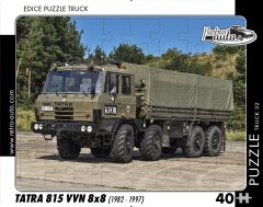 RETRO-AUTA Puzzle Tovornjak št. 32 Tatra 815 VVN 8x8 (1982 - 1997) 40 kosov