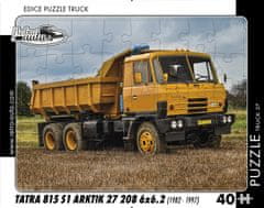 RETRO-AUTA Puzzle tovornjak št. 37 Tatra 815 S1 Arktik 27 208 6x6.2 (1982 - 1997) 40 kosov