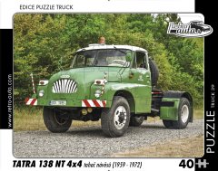 RETRO-AUTA Puzzle TRUCK št. 39 Tatra 138 NT 4x4 traktor s prikolico (1959 - 1972) 40 kosov