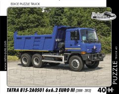 RETRO-AUTA Puzzle Tovornjak št. 40 Tatra 815-2A0S01 6x6.2 EURO III (2008 - 2013) 40 kosov
