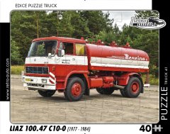 RETRO-AUTA Puzzle tovornjak št. 41 Liaz 100.47 C10-0 (1977 - 1984) 40 kosov