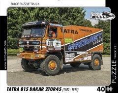 RETRO-AUTA Puzzle Tovornjak št. 42 Tatra 815 Dakar 2T0R45 (1982 - 1997) 40 kosov
