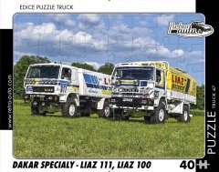 RETRO-AUTA Puzzle TRUCK št. 47 Dakar Specials - LIAZ 111, LIAZ 100 - 40 kosov