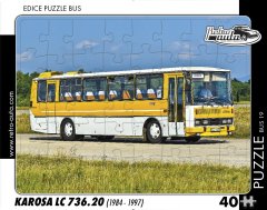 RETRO-AUTA Puzzle BUS št. 19 Karosa LC 736.20 (1984 - 1997) 40 kosov
