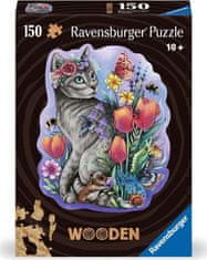 Ravensburger Lesena obrisna sestavljanka Magic Cat 150 kosov