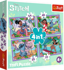 Puzzle Lilo&Stitch: Crazy Day 4v1 (35,48,54,70 kosov)