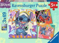 Ravensburger Puzzle Disney: Stitch 3x49 kosov