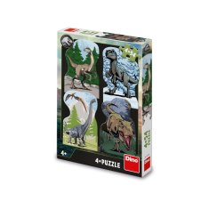 Dino Toys Sestavljanka Jurski svet 4x54 kosov