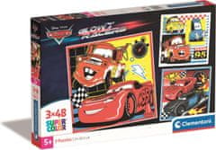 Clementoni Puzzle Cars: Glow Racers 3x48 kosov