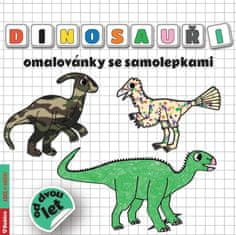 Dinozavri pobarvanka z nalepkami