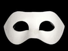 Karnevalska maska - strgalo za barvanje - bela