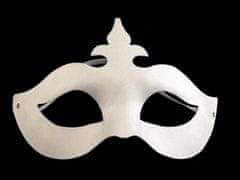 Karnevalska maska - strgalo za barvanje - bela
