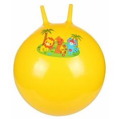 Hom Jump žoga za gimnastiko s skoki rumena premer 65 cm