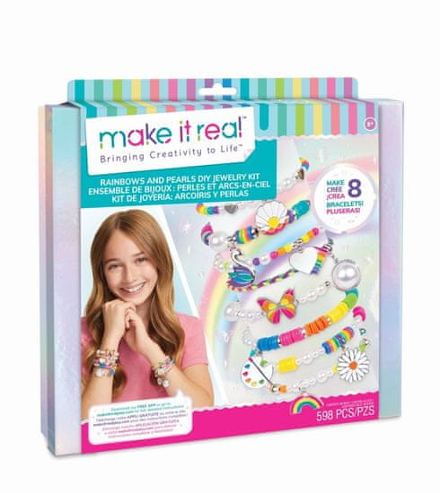 Make It Real Komplet zapestnic Rainbows over Pearls