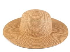 Ženski poletni klobuk / slamnati klobuk za okras - rjav naraven