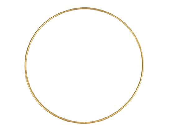 Kovinski krog za lovilec sanj / za dekoracijo Ø30 cm - zlati