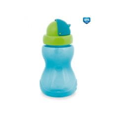 Canpol babies Športna steklenička s slamico majhna - modra 270 ml