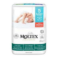 MOLTEX Pure&Nature pleničke za enkratno uporabo 5 Junior (9-14 kg) 20 kosov