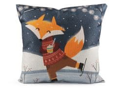 Prevleka za blazino fox 45x45 cm - ledeno modra