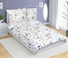 Bombažna posteljnina - 140x200, 70x90 cm - Flower blue