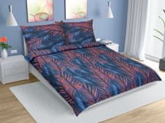 Bombažna posteljnina - 140x200, 70x90 cm - Perje temno modra