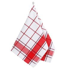 Kuhinjska brisača 1 kos - 50x70 cm - Rdeča kocka