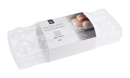 Škatla za jajca 12 kosov, 27 cm, s plastično sponko, TRA